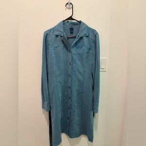 Shaver Lake Blue Denim Button-Up NEW Dress Small